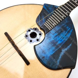 19. Concert domra “Lux” in vintage blue colour.