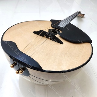 38. A concert‑grade luxury domra in white, “winter” colour