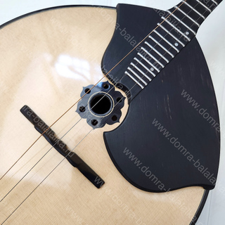 38. A concert‑grade luxury domra in white, “winter” colour