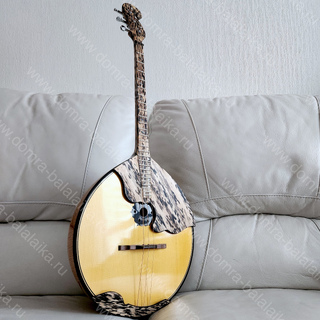 59.We’ve made a concert alto domra with an ebony neck — «Black Leopard».