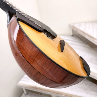 100. Top‑grade concert domra with figured maple body